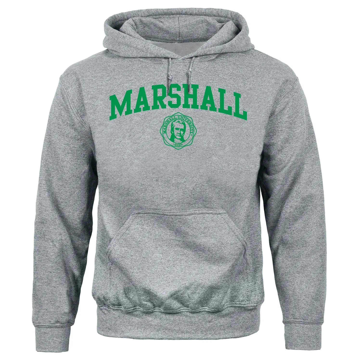 Marshall University Heritage Hooded Sweatshirt (Charcoal Grey) sold by Barnesmith