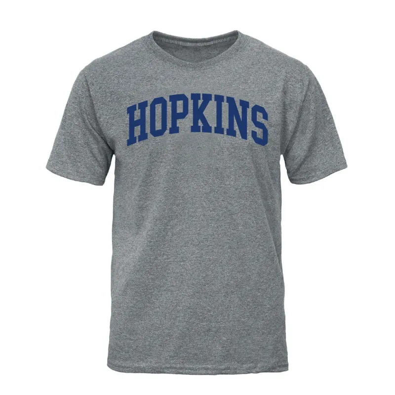 Johns Hopkins University Classic T-Shirt (Charcoal Grey) sold by Barnesmith