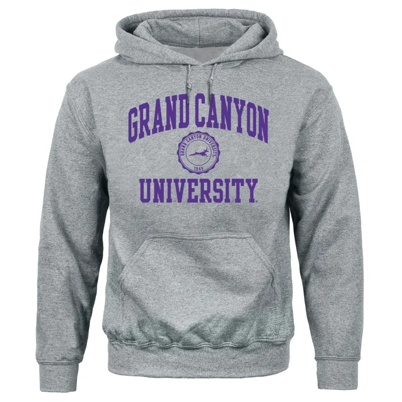 Grand Canyon University Heritage Hooded Sweatshirt (Charcoal Grey) sold by Barnesmith
