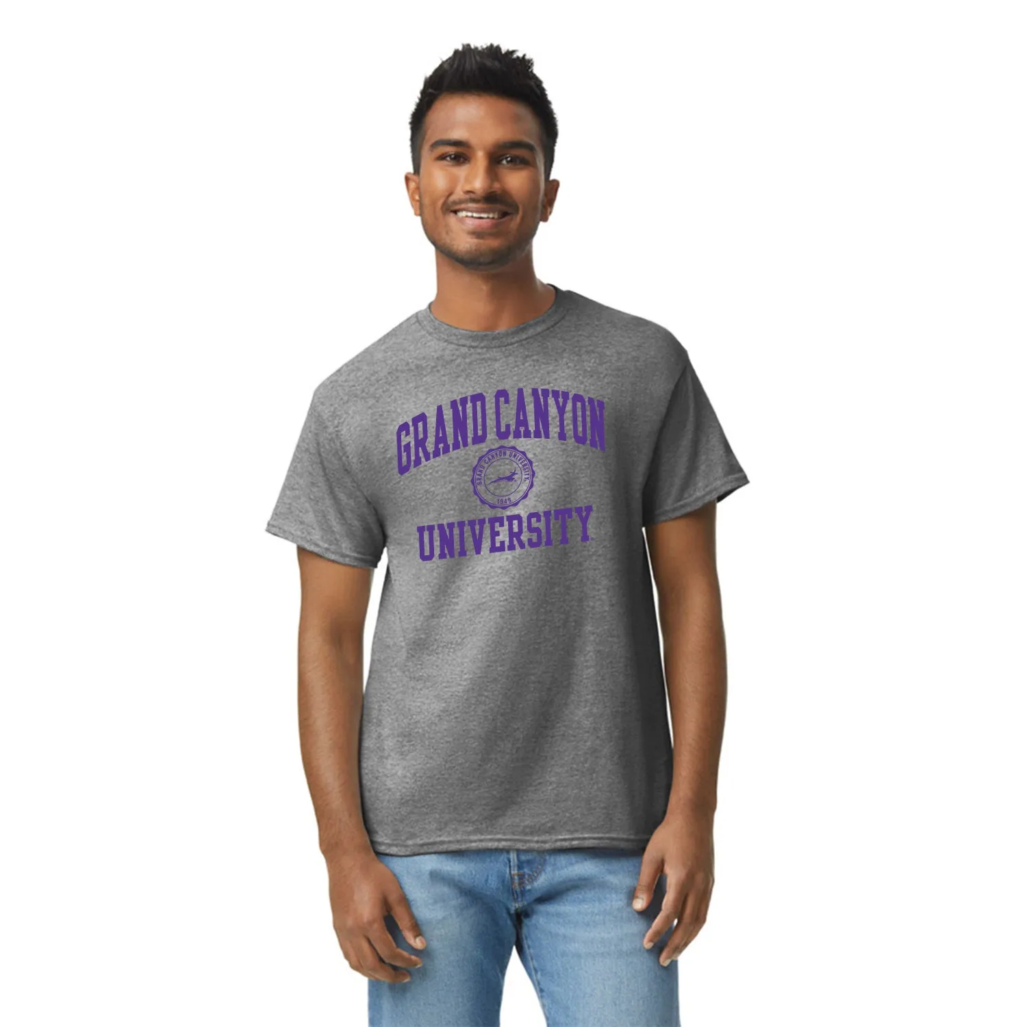 Grand Canyon University Heritage T-Shirt (Charcoal Grey) sold by Barnesmith product image thumbnail 2