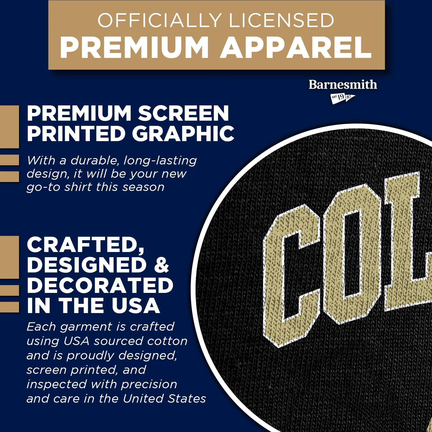 University of Colorado Spirit T-Shirt (Black) sold by Barnesmith product image thumbnail 4