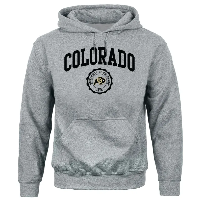 University of Colorado Heritage Hooded Sweatshirt (Charcoal Grey) sold by Barnesmith
