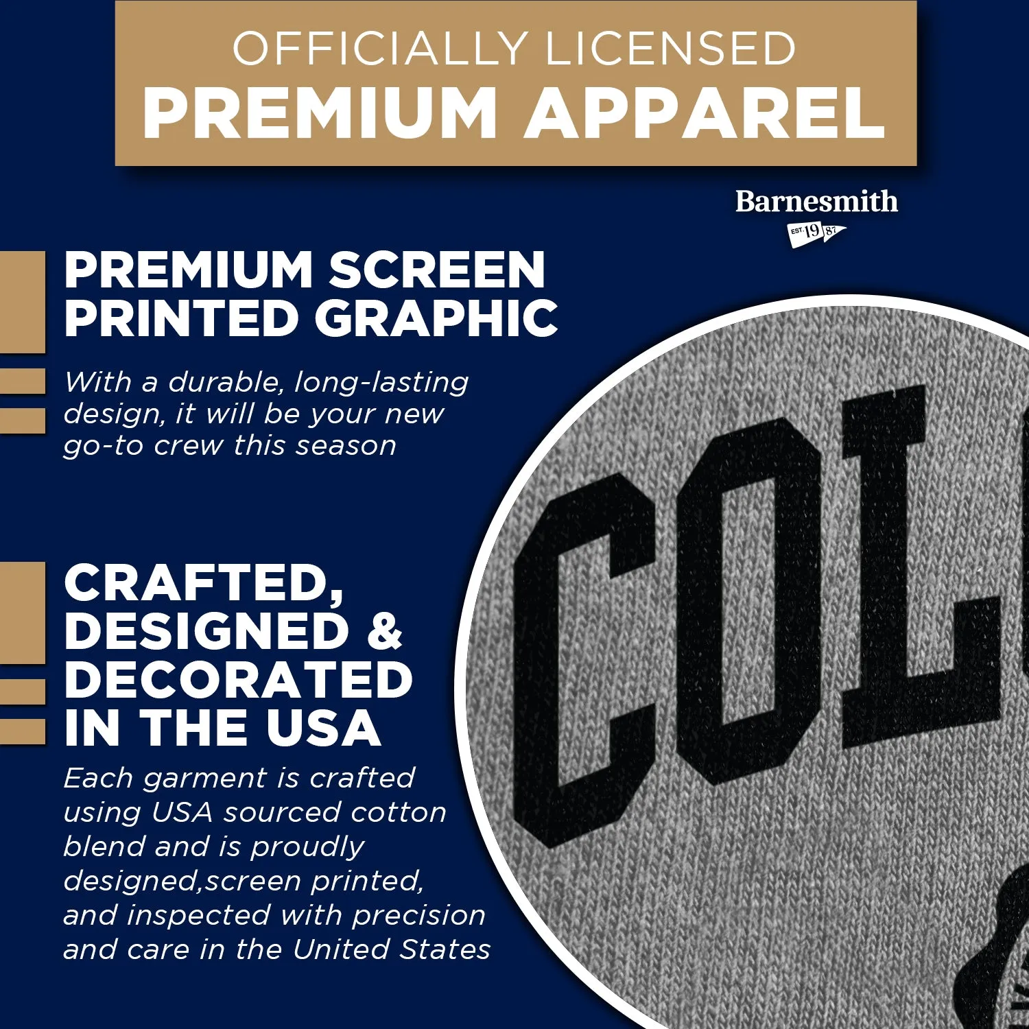 University of Colorado Heritage Sweatshirt (Charcoal Grey) sold by Barnesmith product image thumbnail 4