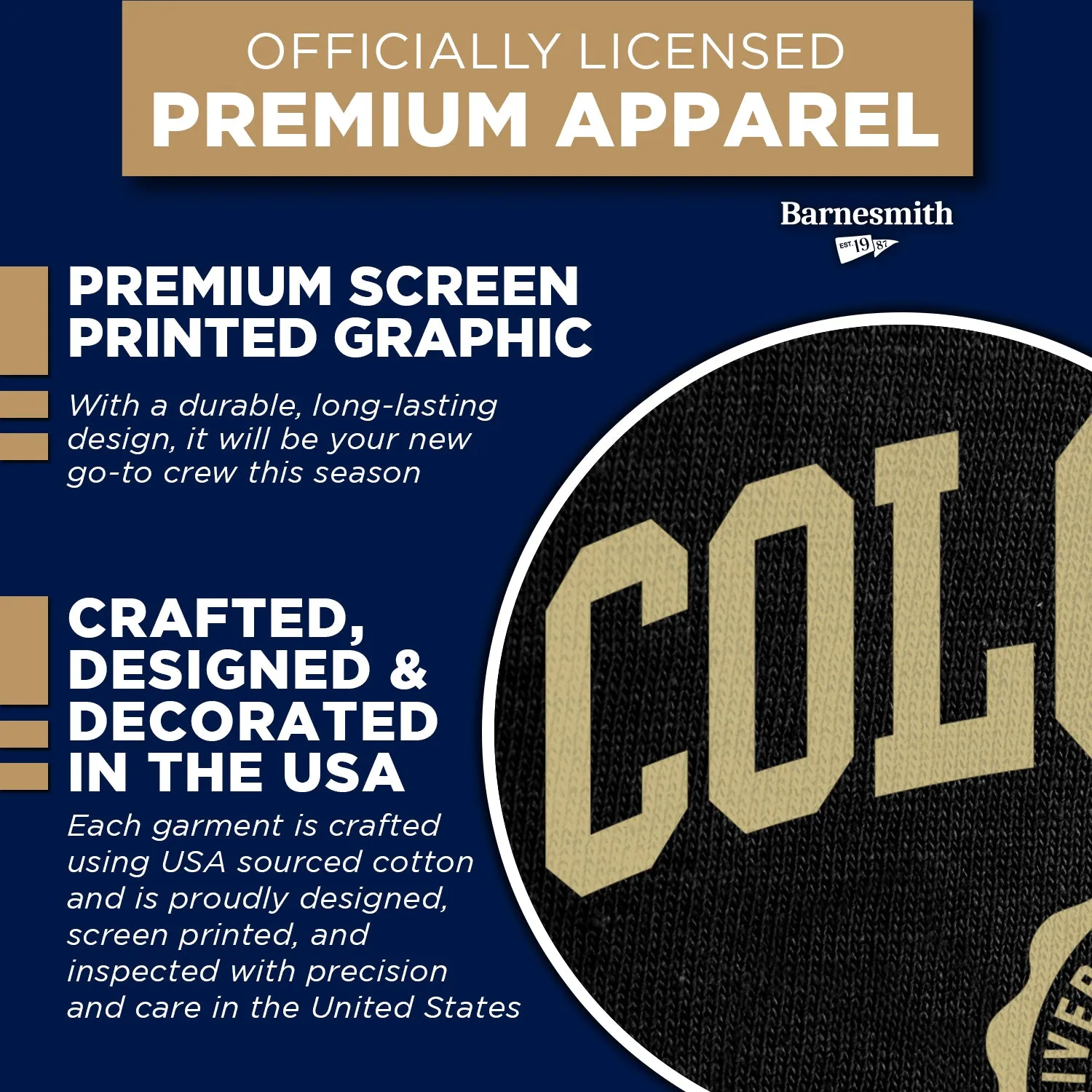 University of Colorado Heritage Sweatshirt (Black) sold by Barnesmith product image thumbnail 4