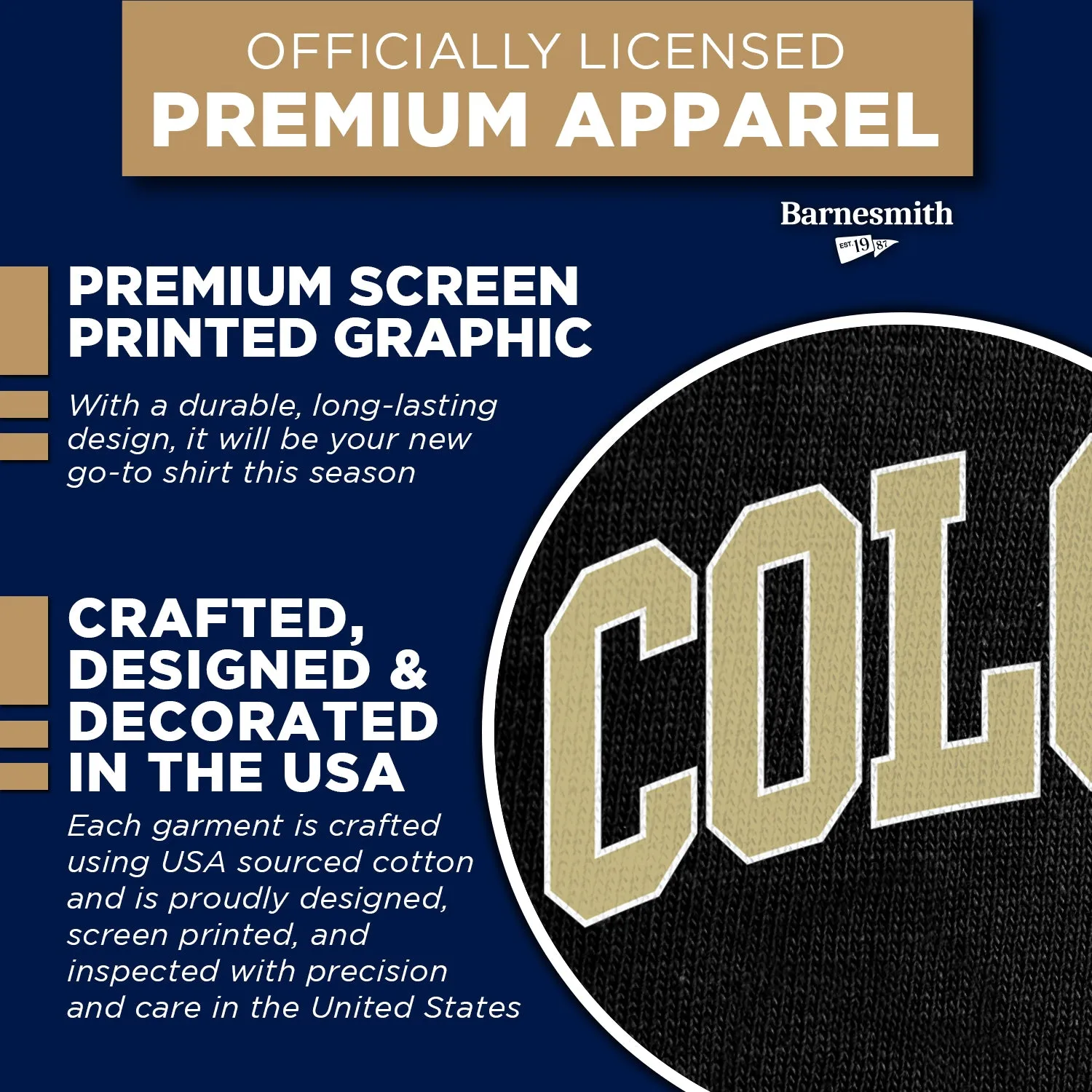University of Colorado Classic T-Shirt (Black) sold by Barnesmith product image thumbnail 4