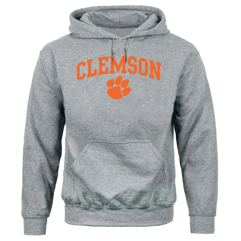 Clemson University Heritage Hooded Sweatshirt (Charcoal Grey) sold by Barnesmith