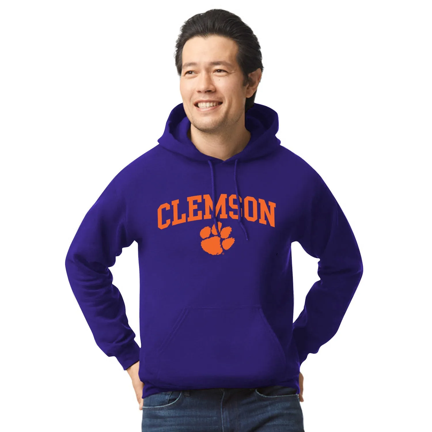 Clemson University Heritage Hooded Sweatshirt (Purple) sold by Barnesmith product image thumbnail 2