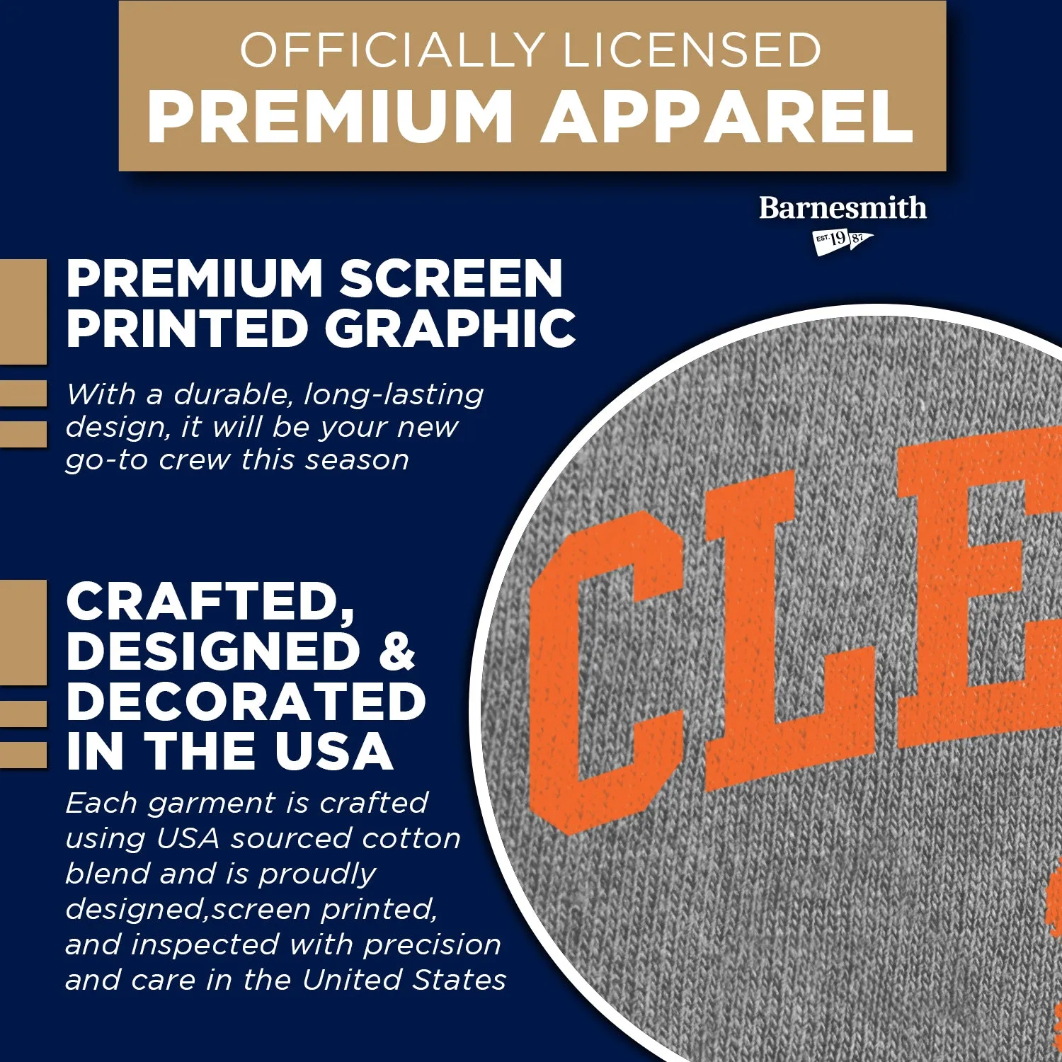 Clemson University Heritage Sweatshirt (Charcoal Grey) sold by Barnesmith product image thumbnail 4