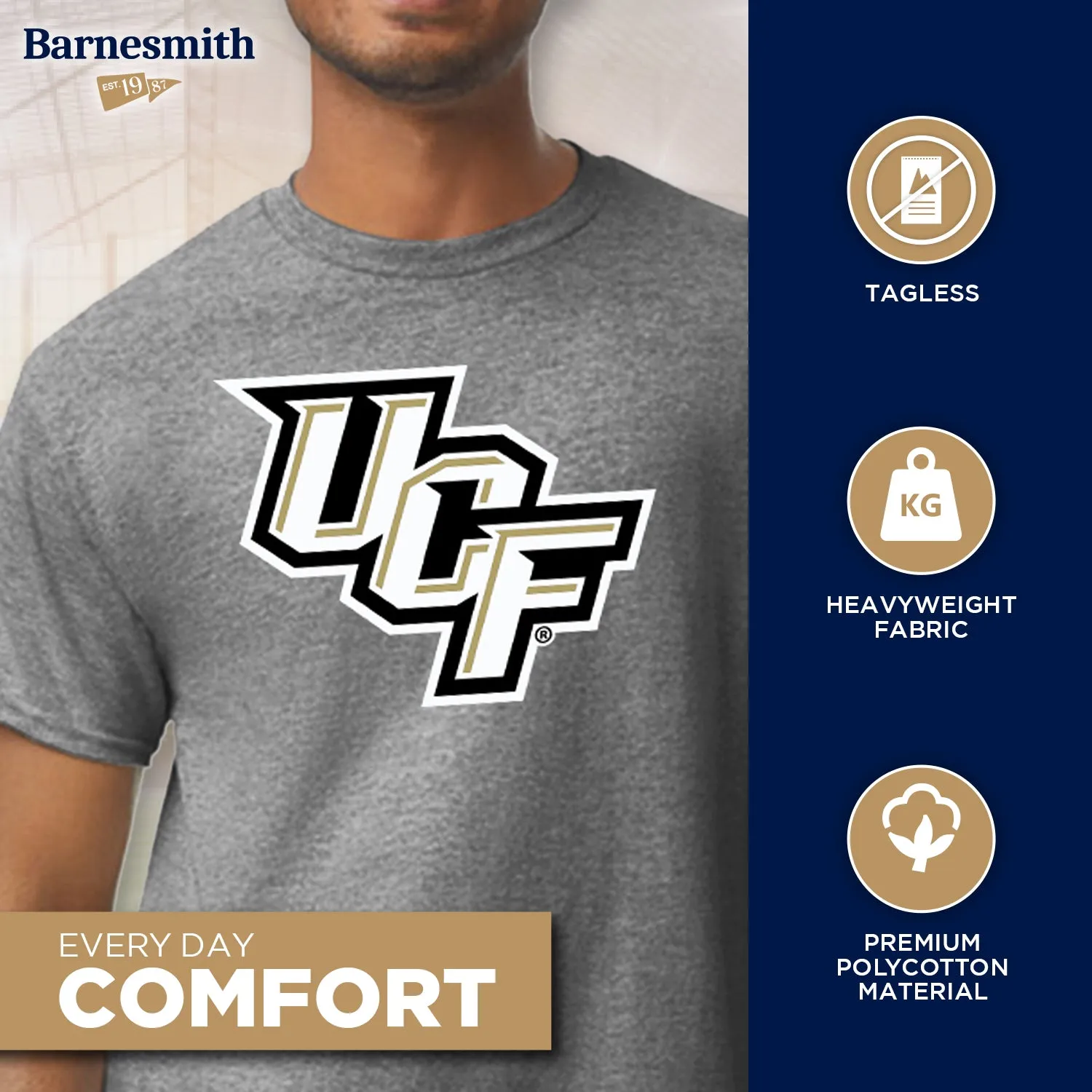 University of Central Florida Spirit T-Shirt (Charcoal Grey) sold by Barnesmith product image thumbnail 3