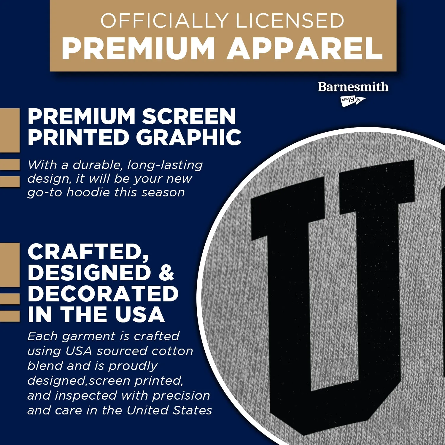 University of Central Florida Heritage Hooded Sweatshirt (Charcoal Grey) sold by Barnesmith product image thumbnail 4