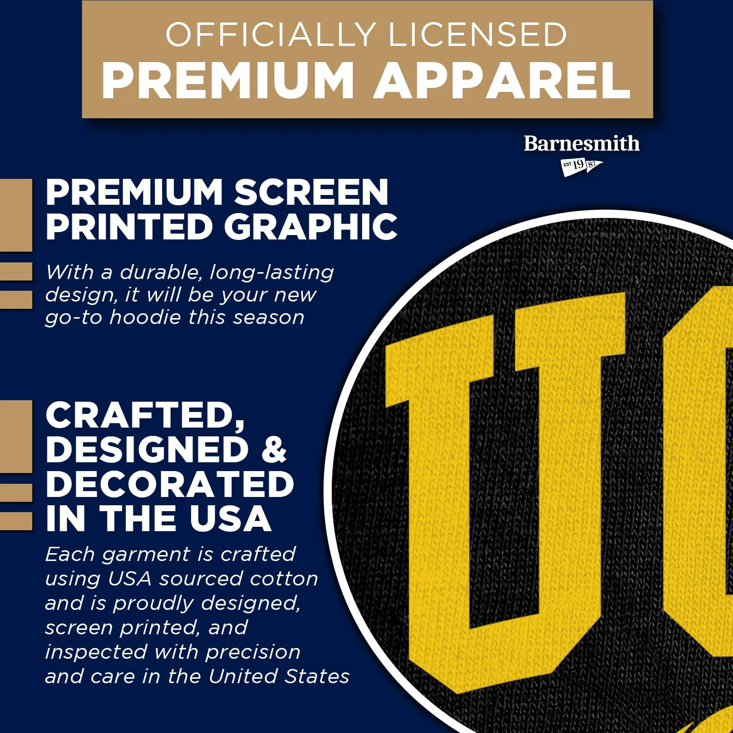 University of Central Florida Heritage Hooded Sweatshirt (Black) sold by Barnesmith product image thumbnail 4