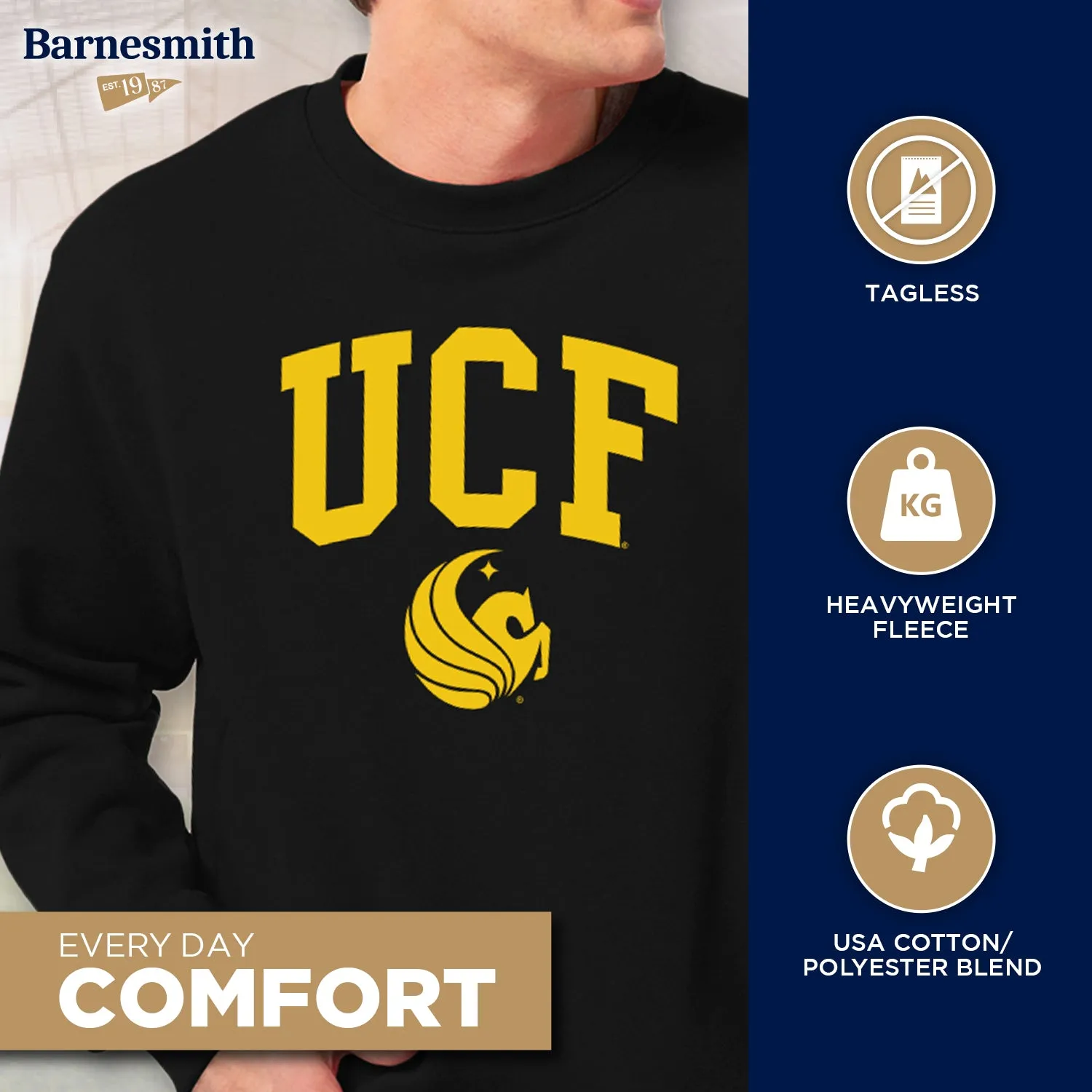 University of Central Florida Heritage Sweatshirt (Black) sold by Barnesmith product image thumbnail 3