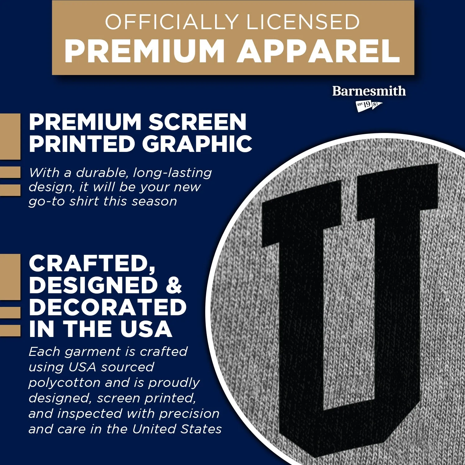 University of Central Florida Heritage T-Shirt (Charcoal Grey) sold by Barnesmith product image thumbnail 4