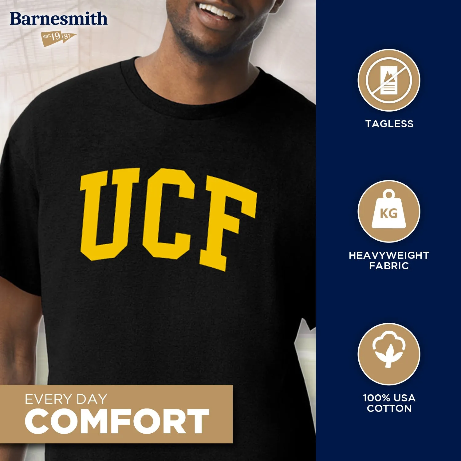 University of Central Florida Classic T-Shirt (Black) sold by Barnesmith product image thumbnail 3
