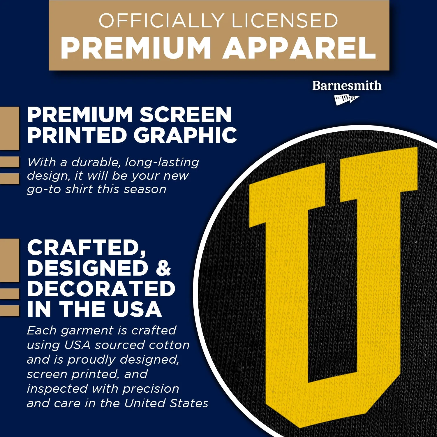 University of Central Florida Classic T-Shirt (Black) sold by Barnesmith product image thumbnail 4