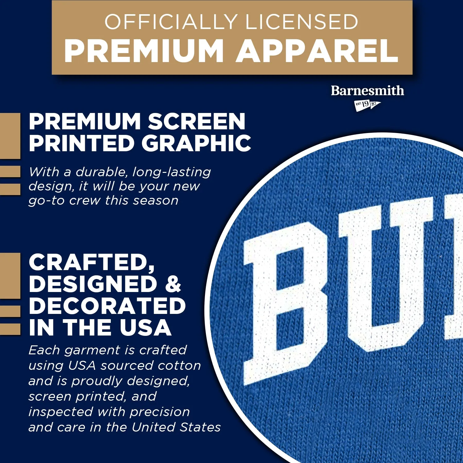 University at Buffalo Heritage Sweatshirt (Royal Blue) sold by Barnesmith product image thumbnail 4