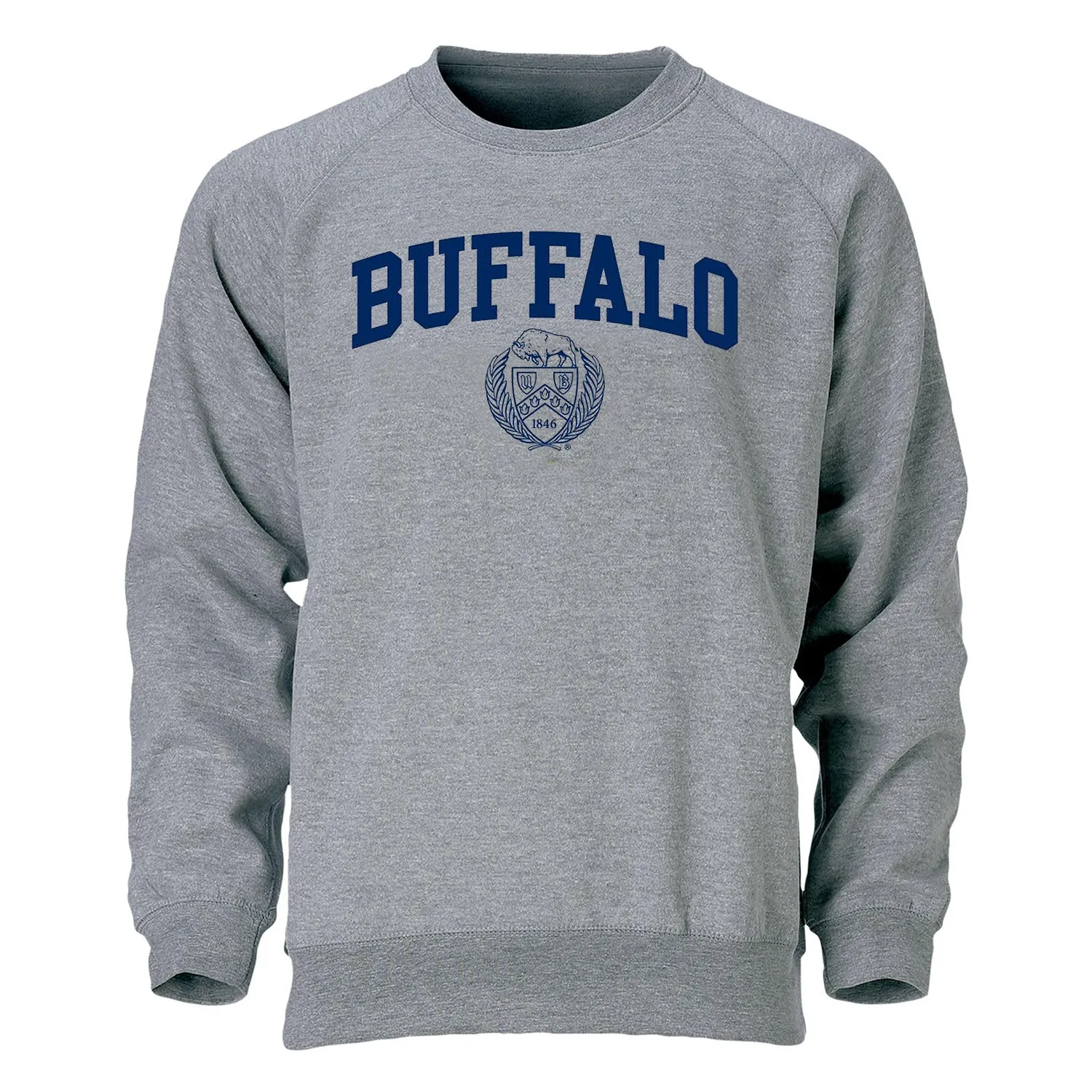 University at Buffalo Heritage Sweatshirt (Charcoal Grey) sold by Barnesmith