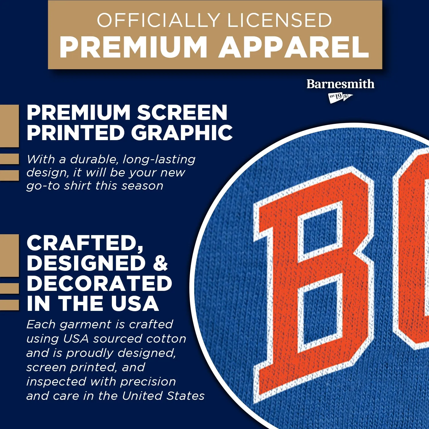 Boise State University Spirit T-Shirt (Royal Blue) sold by Barnesmith product image thumbnail 4