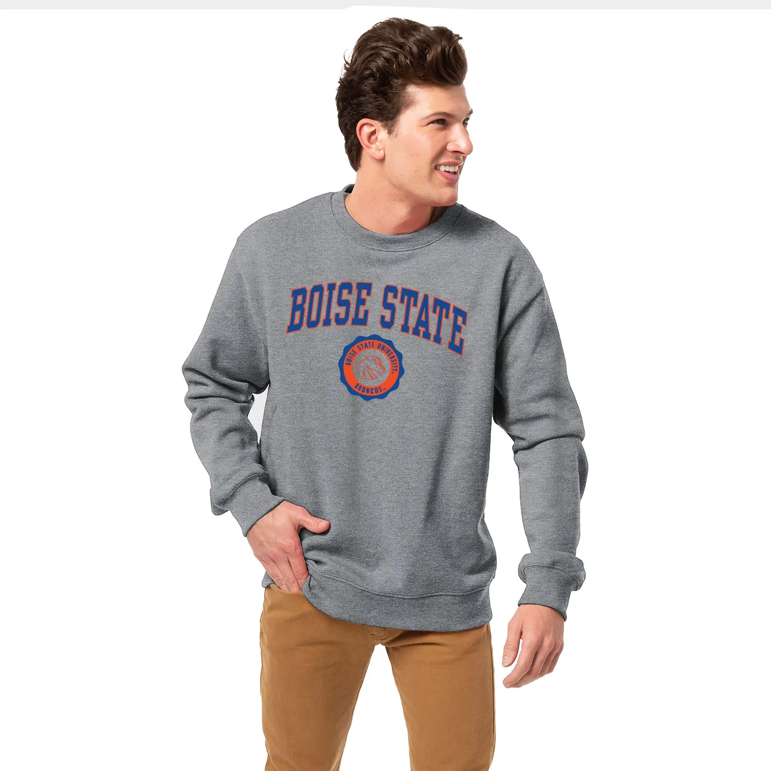 Boise State University Heritage Sweatshirt (Charcoal Grey) sold by Barnesmith product image thumbnail 2