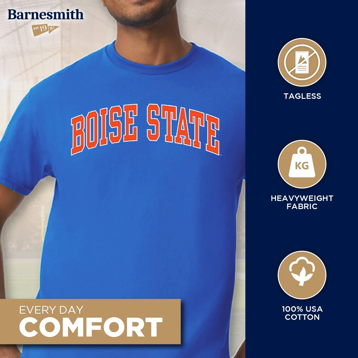 Boise State University Classic T-Shirt (Royal Blue) sold by Barnesmith product image thumbnail 3
