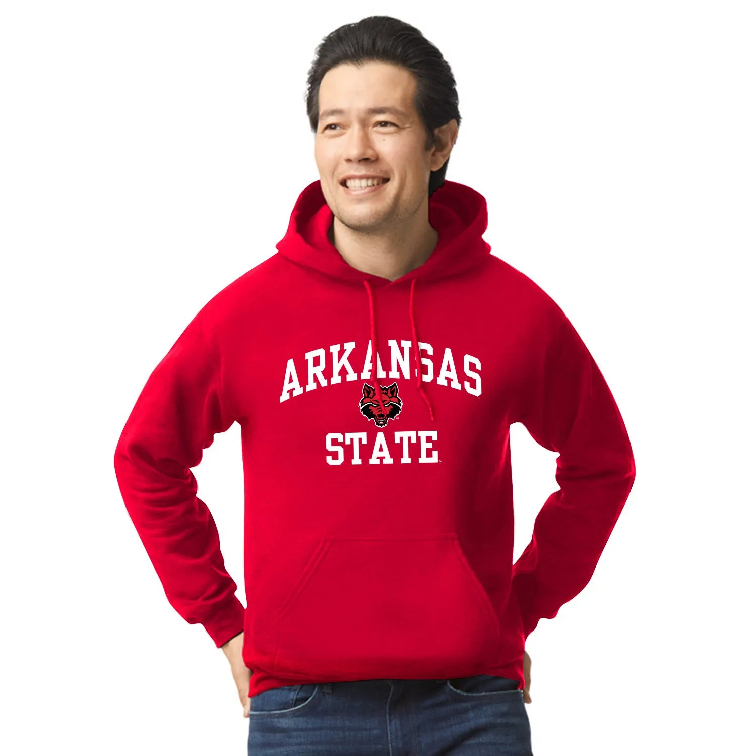 Arkansas State University Heritage Hooded Sweatshirt (Red) sold by Barnesmith product image thumbnail 2