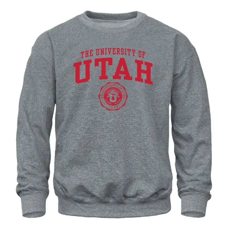 University of Utah Heritage Sweatshirt (Charcoal Grey) sold by Barnesmith