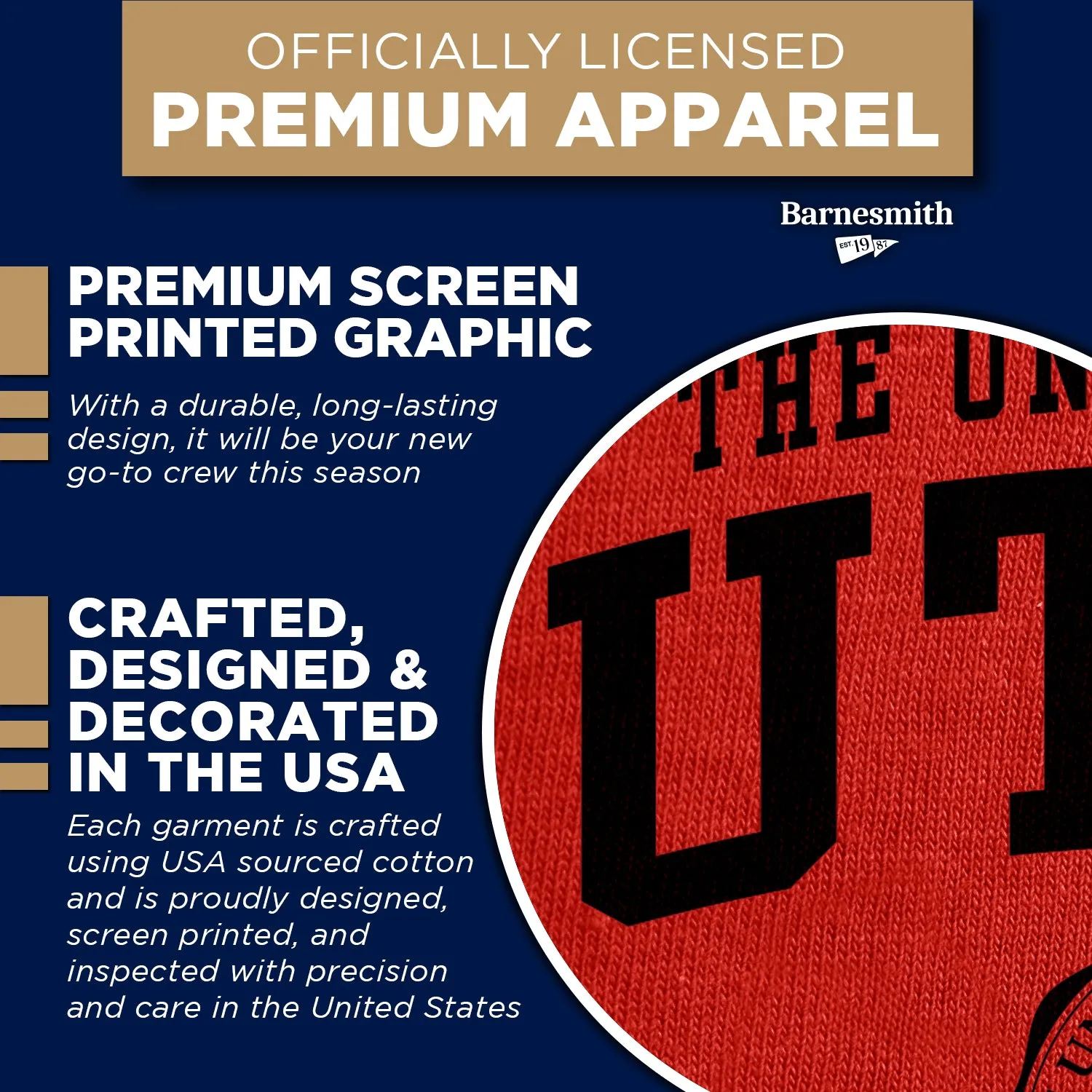 University of Utah Heritage Sweatshirt (Red) sold by Barnesmith product image thumbnail 4