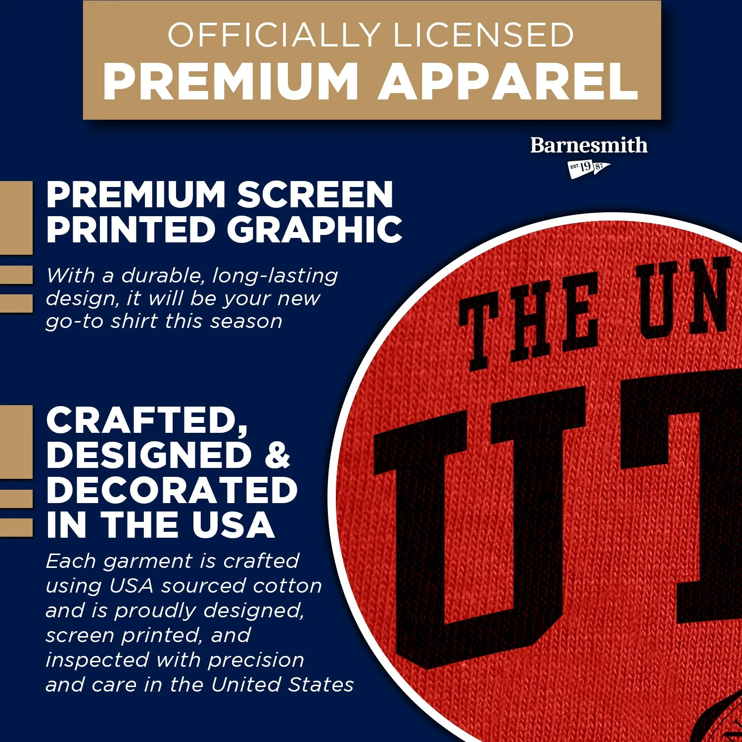 University of Utah Heritage T-Shirt (Red) sold by Barnesmith product image thumbnail 4