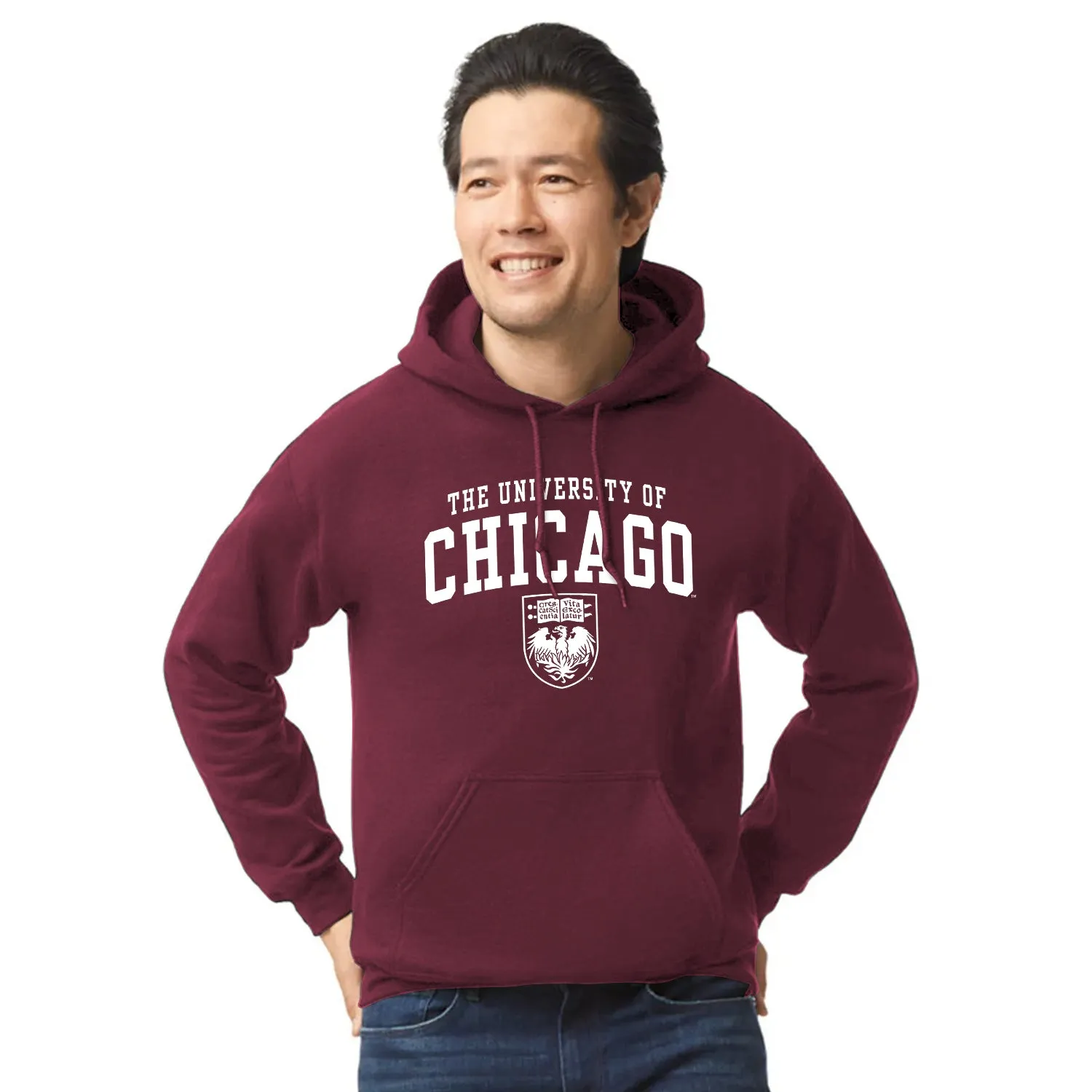 University of Chicago Heritage Hooded Sweatshirt (Maroon) sold by Barnesmith product image thumbnail 2