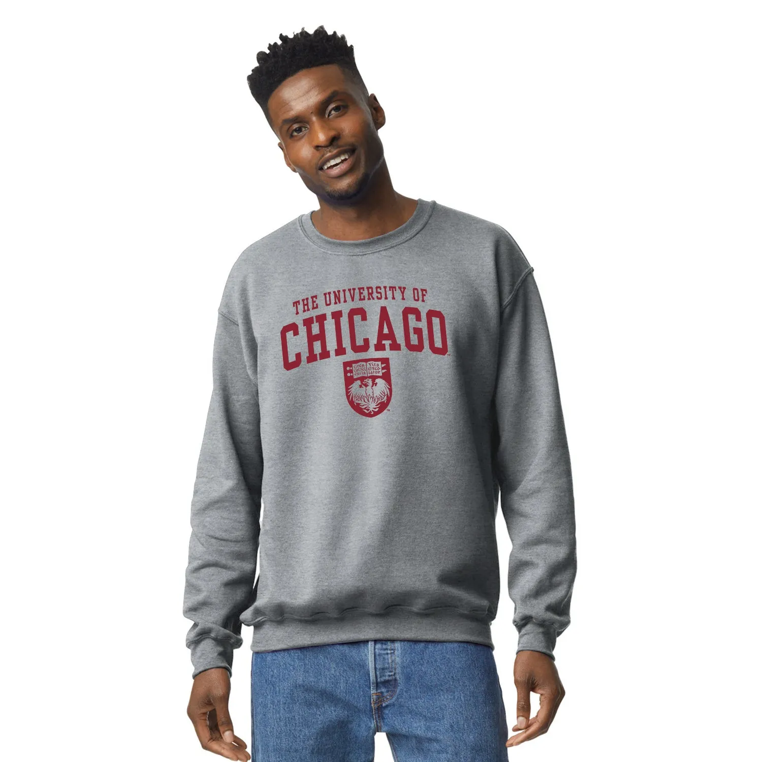 University of Chicago Heritage Sweatshirt (Charcoal Grey) sold by Barnesmith product image thumbnail 2