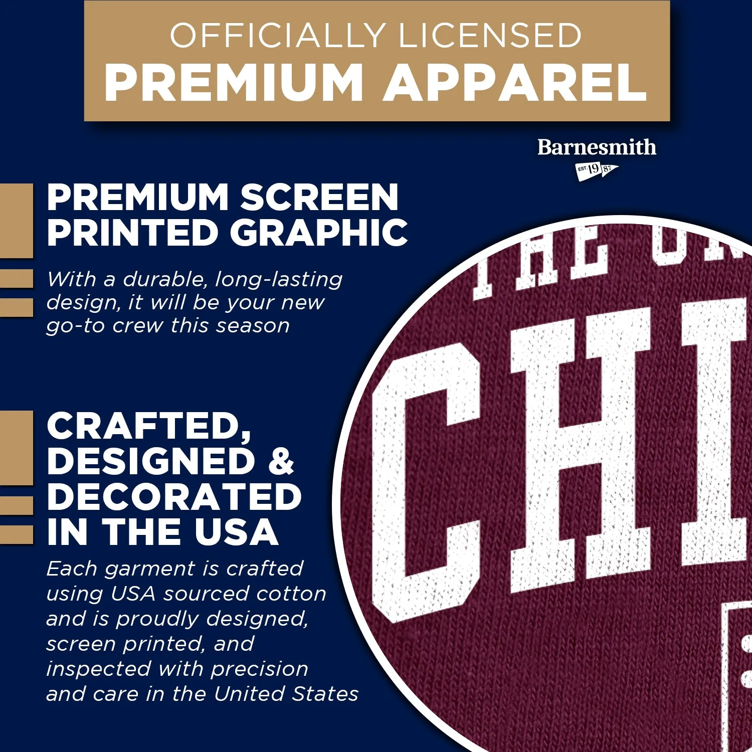 University of Chicago Heritage Sweatshirt (Maroon) sold by Barnesmith product image thumbnail 4