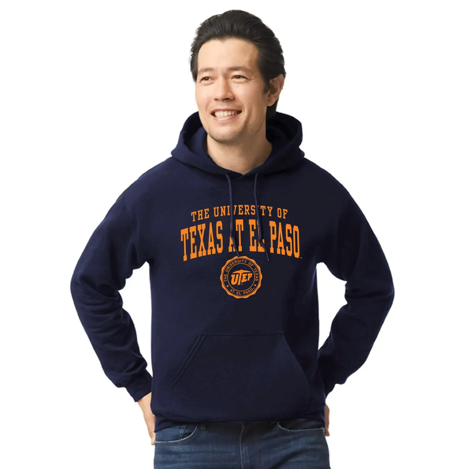 University of Texas, El Paso Heritage Hooded Sweatshirt (Navy) sold by Barnesmith product image thumbnail 2