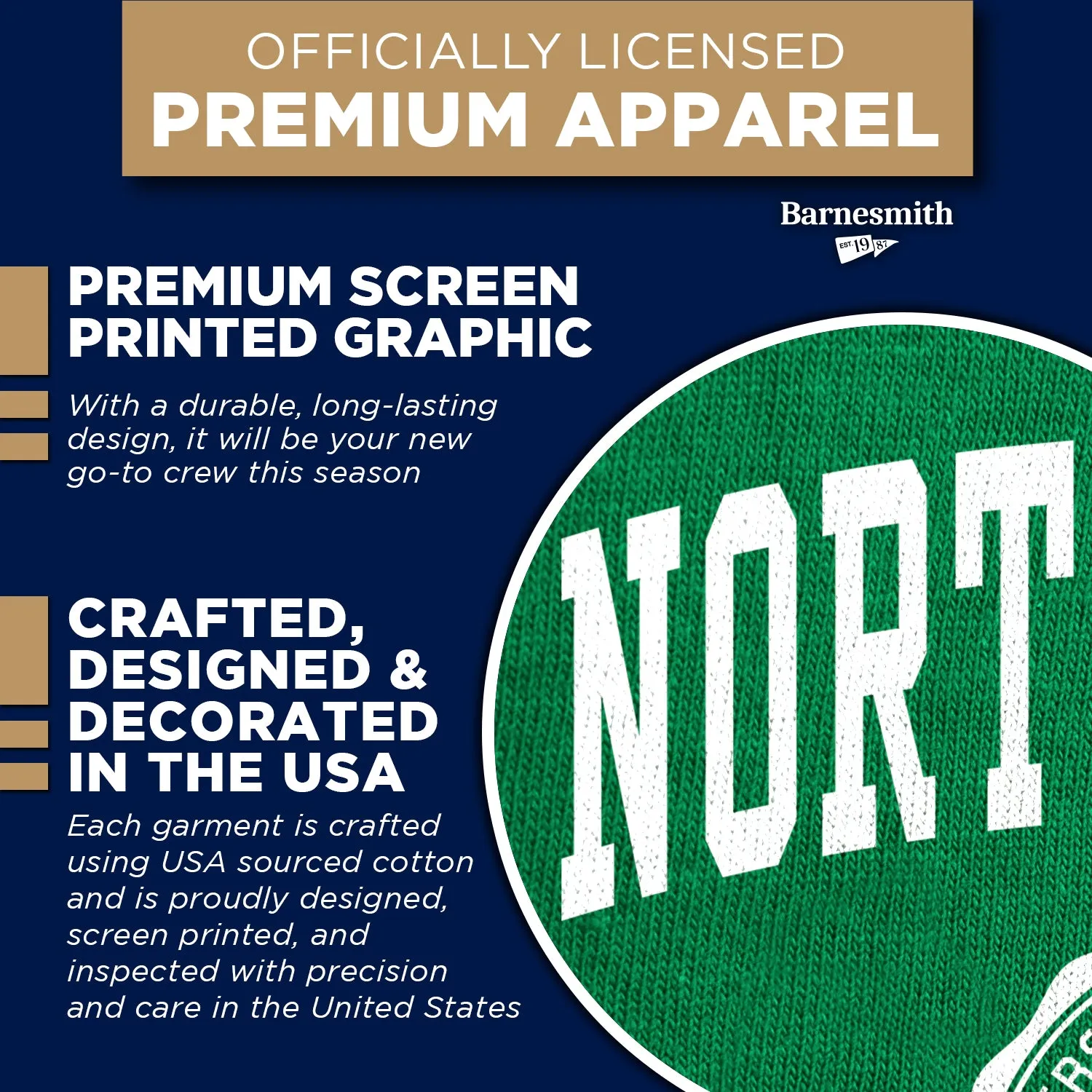 University of North Texas Heritage Sweatshirt (Green) sold by Barnesmith product image thumbnail 4