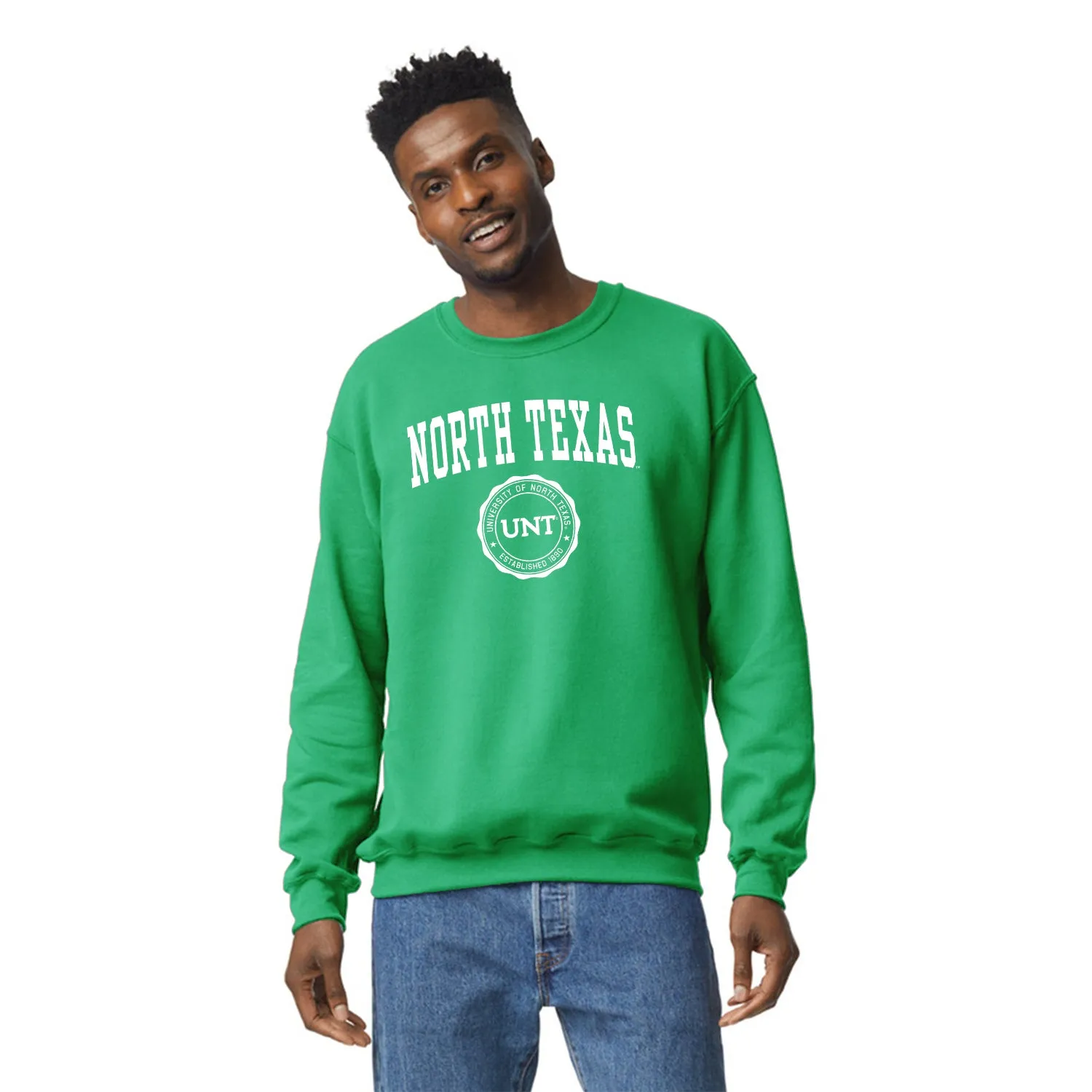 University of North Texas Heritage Sweatshirt (Green) sold by Barnesmith product image thumbnail 2