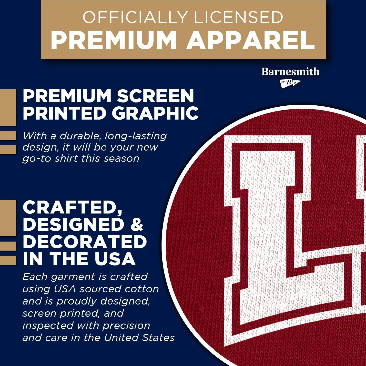 Loyola Marymount University Classic T-Shirt (Cardinal) sold by Barnesmith product image thumbnail 4