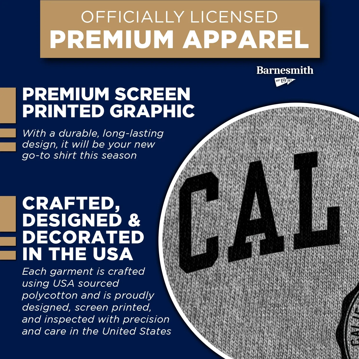 California State University, Long Beach Heritage T-Shirt (Charcoal Grey) sold by Barnesmith product image thumbnail 4