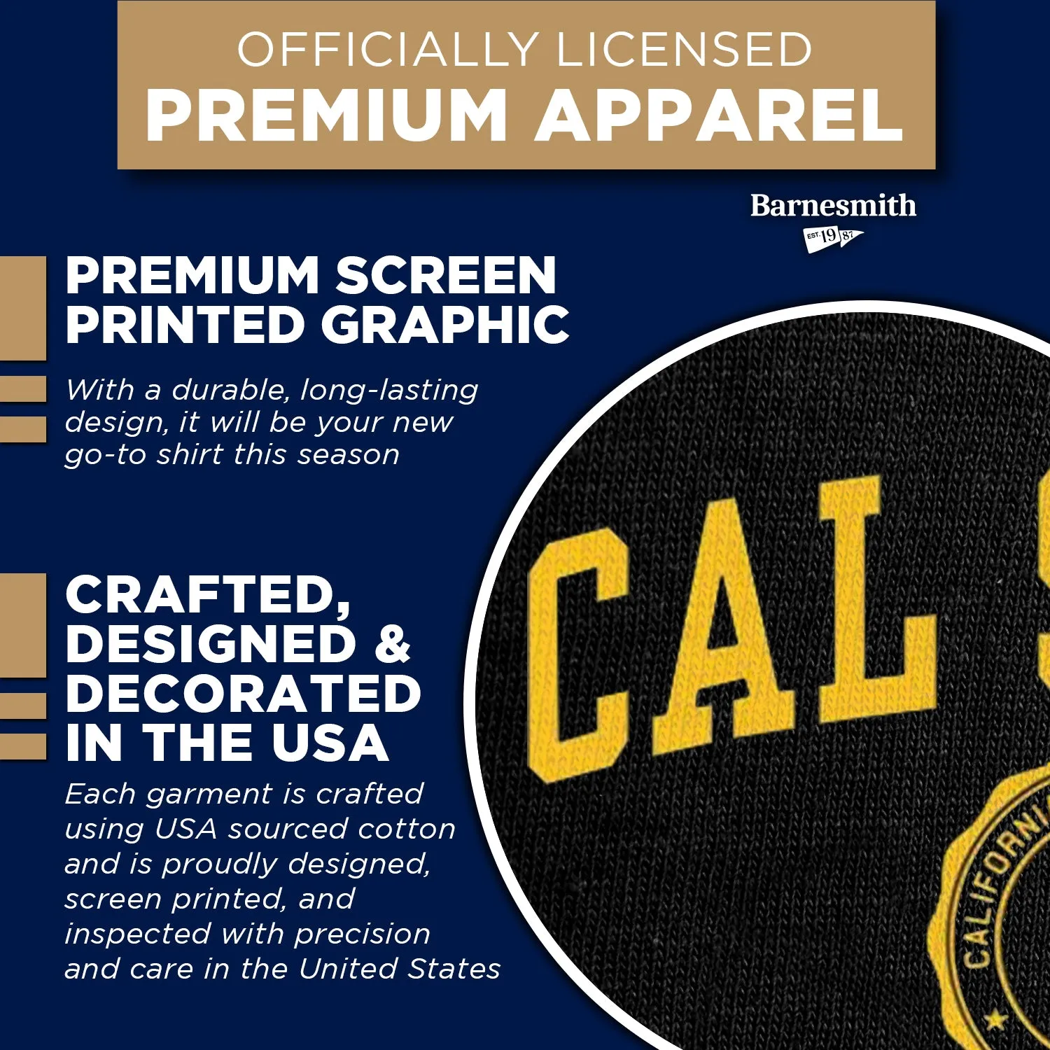 California State University, Long Beach Heritage T-Shirt (Black) sold by Barnesmith product image thumbnail 4