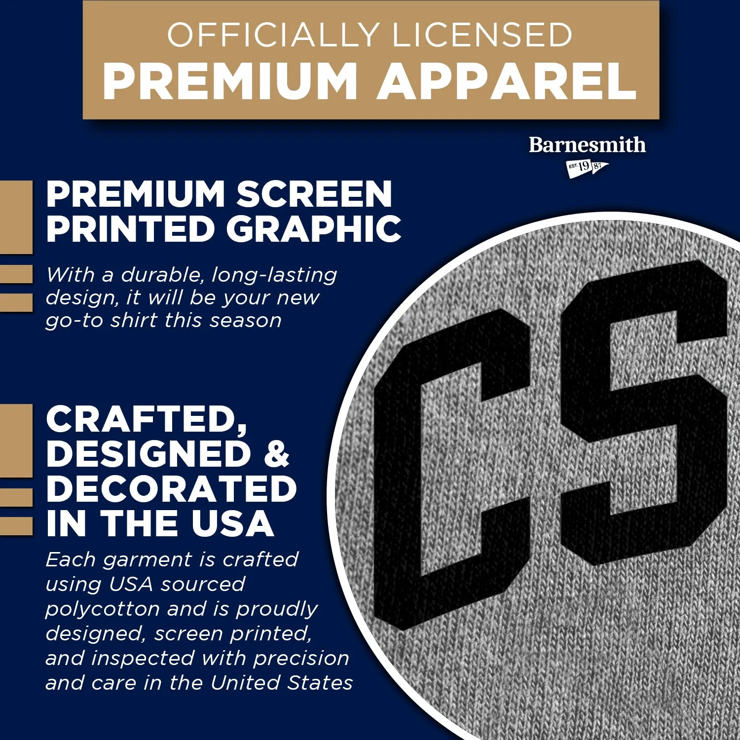 California State University, Long Beach Classic T-Shirt (Charcoal Grey) sold by Barnesmith product image thumbnail 4