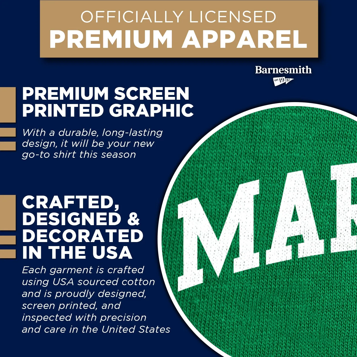 Marshall University Short Sleeve Heritage (Kelly Green) sold by Barnesmith product image thumbnail 4