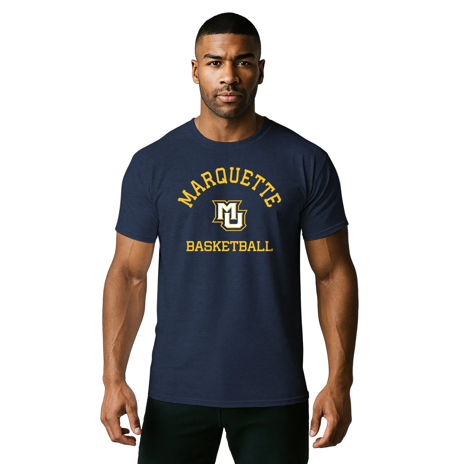 Marquette University Basketball T-Shirt (Navy) sold by Barnesmith product image thumbnail 2