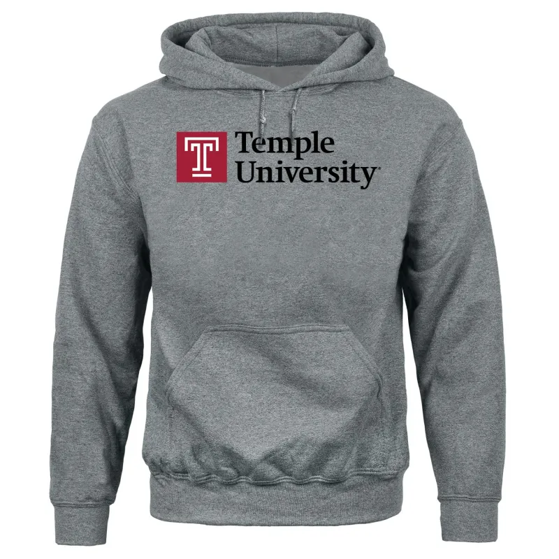 Temple University Heritage Hooded Sweatshirt II (Charcoal Grey) sold by Barnesmith