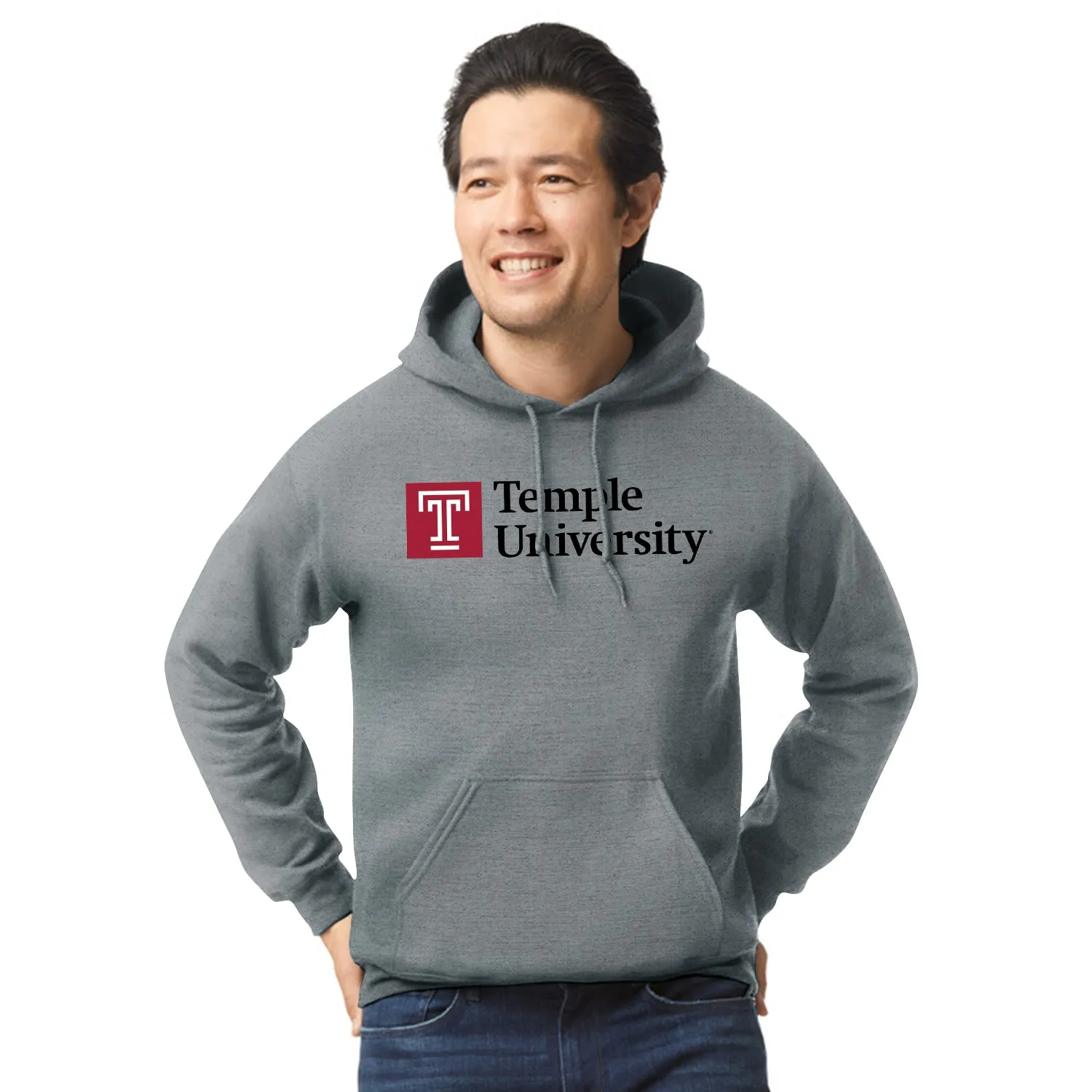 Temple University Heritage Hooded Sweatshirt II (Charcoal Grey) sold by Barnesmith product image thumbnail 2