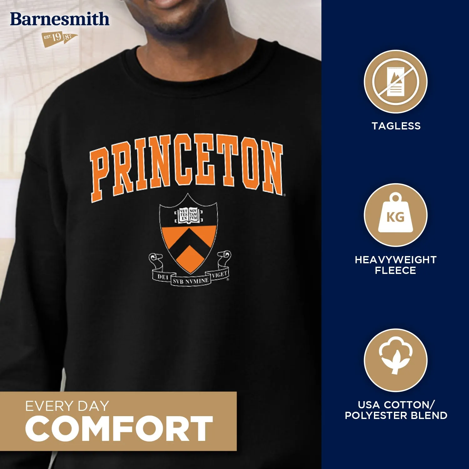 Princeton Heritage Sweatshirt II (Black) sold by Barnesmith product image thumbnail 3