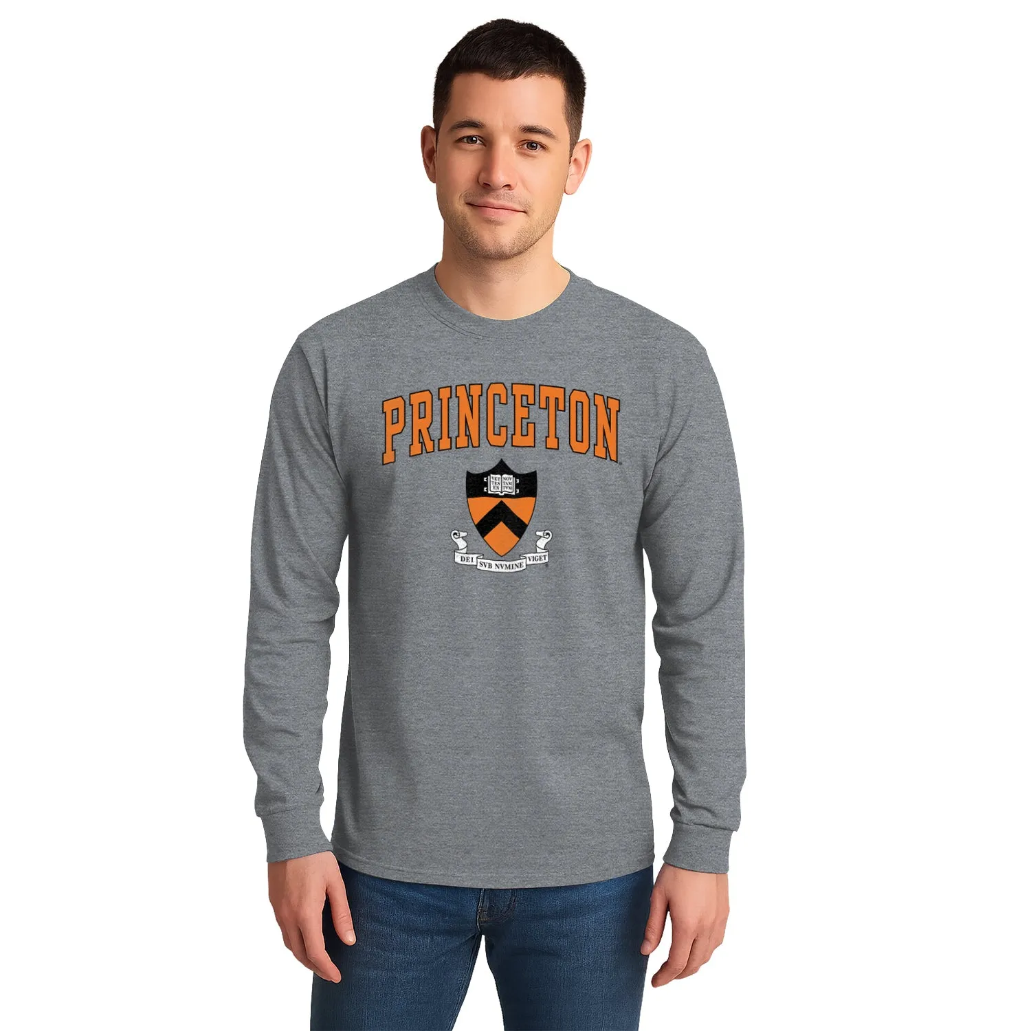 Princeton Heritage Long Sleeve T-Shirt II (Charcoal Grey) sold by Barnesmith product image thumbnail 2