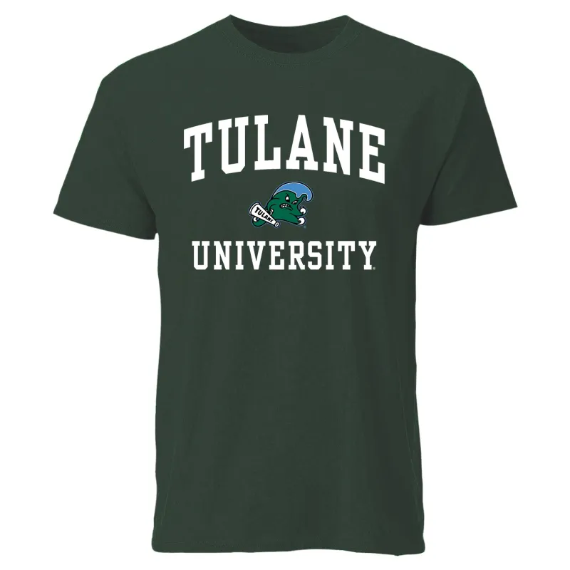 Tulane University Spirit T-Shirt (Hunter Green) sold by Barnesmith