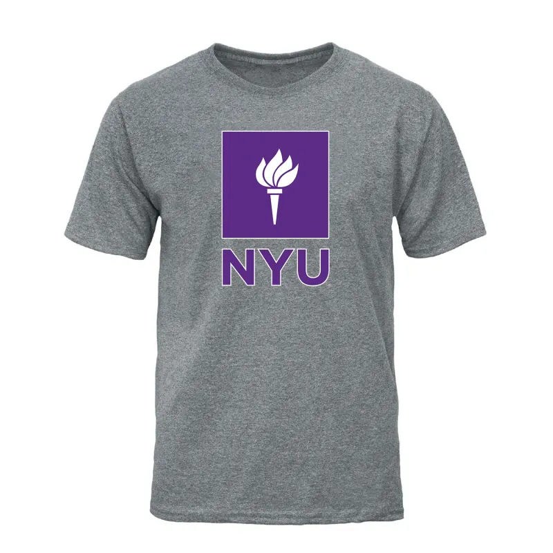 New York University Spirit T-Shirt (Charcoal Grey) sold by Barnesmith