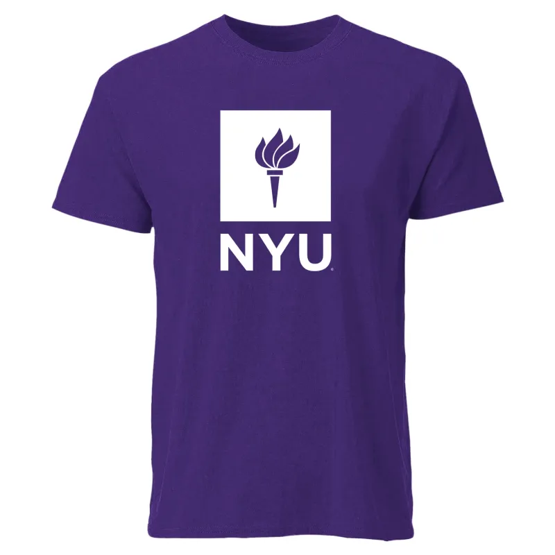 New York University Spirit T-Shirt (Violet) sold by Barnesmith