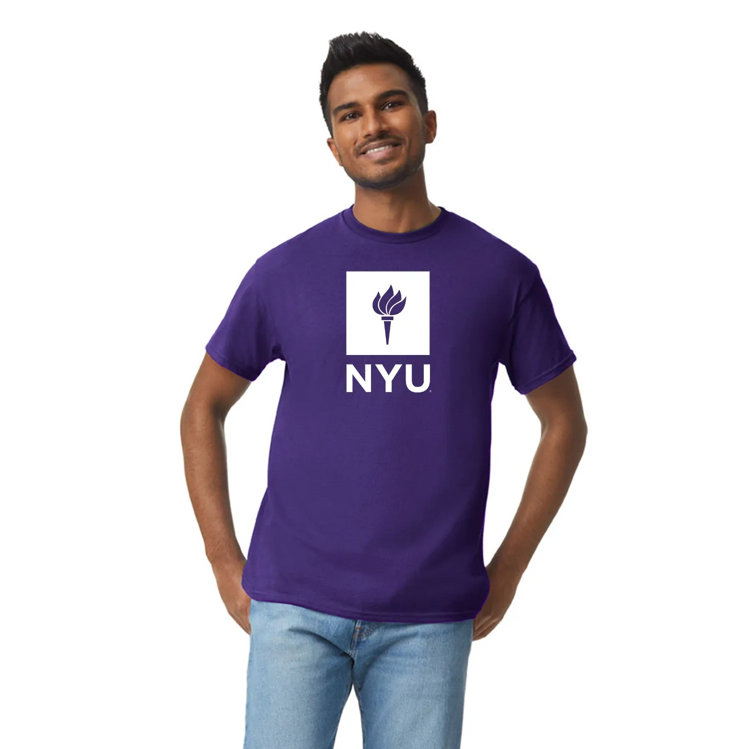 New York University Spirit T-Shirt (Violet) sold by Barnesmith product image thumbnail 2