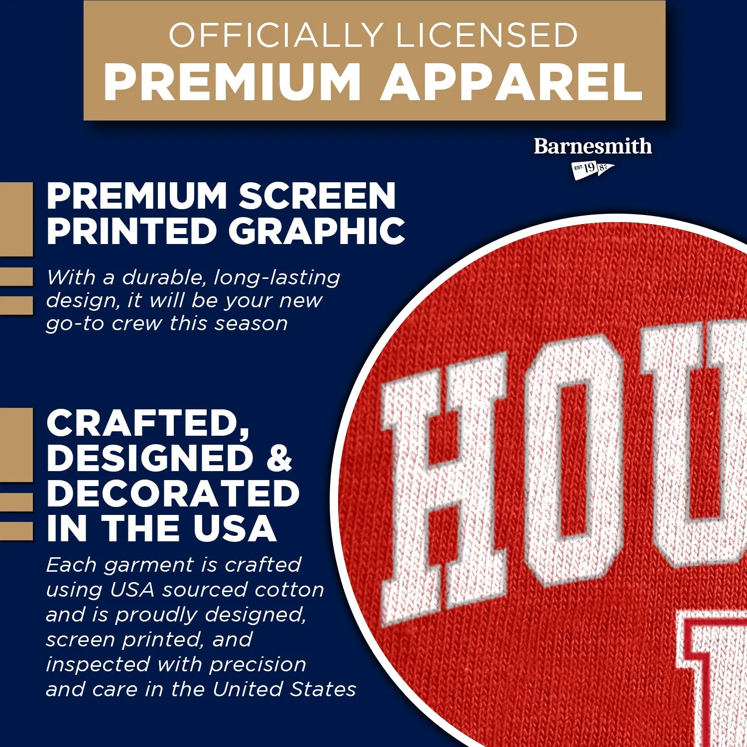University of Houston Spirit Sweatshirt (Red) sold by Barnesmith product image thumbnail 4