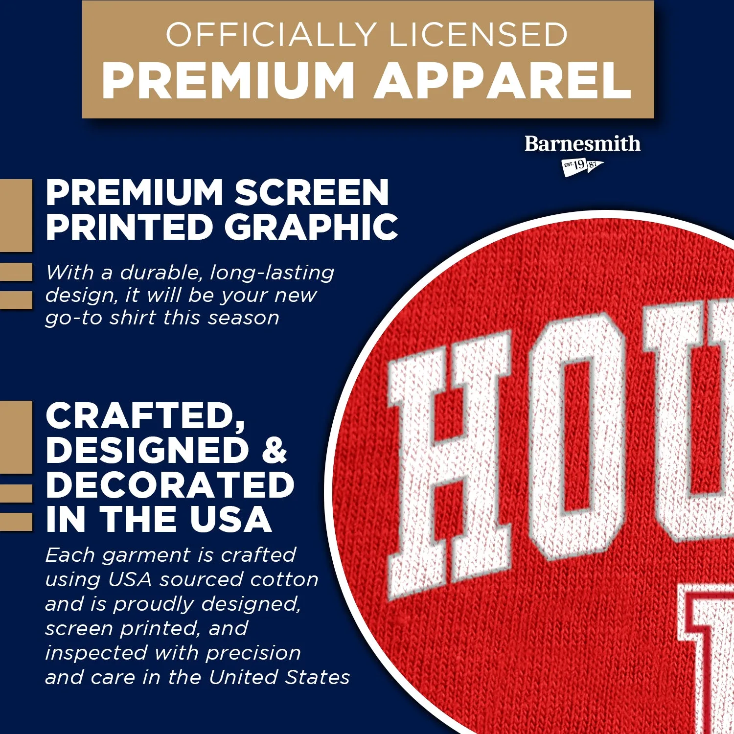 University of Houston Spirit T-Shirt (Red) sold by Barnesmith product image thumbnail 4